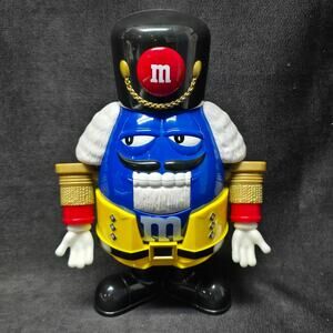 M&M Blue Peanut Nutcracker Candy Dispenser Retro Collectible Home Decor